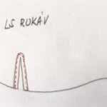 svislý dotykový rozparek začištěný lemovacím proužkem